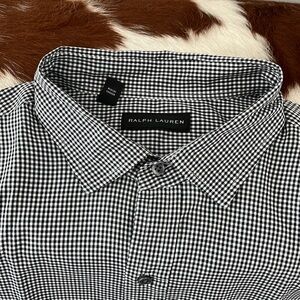 Ralph Lauren black & white check shirt